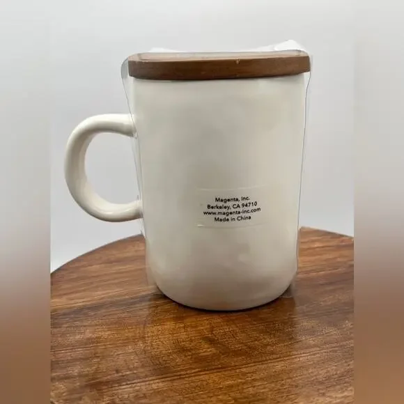 Rae Dunn FAITH BEFORE FEAR Mug Ceramic Coffee Cup Farmhouse Christian Travel Mug - Picture 4 of 5